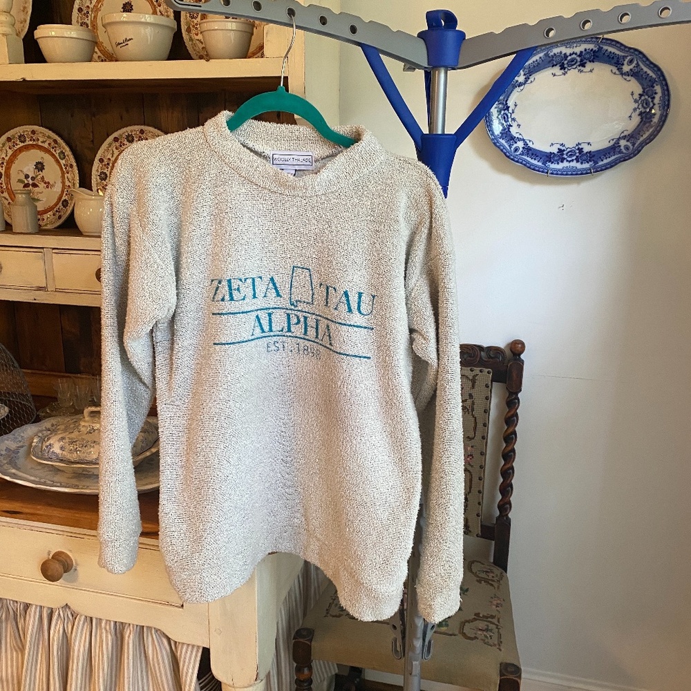 Zeta Tau Alpha nubby sweatshirt Size M